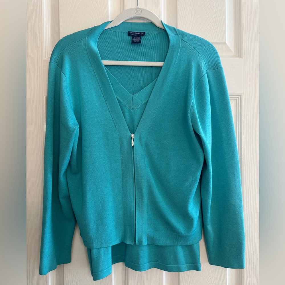 Doncaster Turquoise V-Neck Camisole